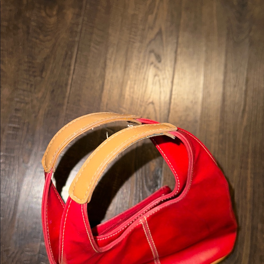 Nine West Mini Red Leather Women's purse - Picture 3 of 8